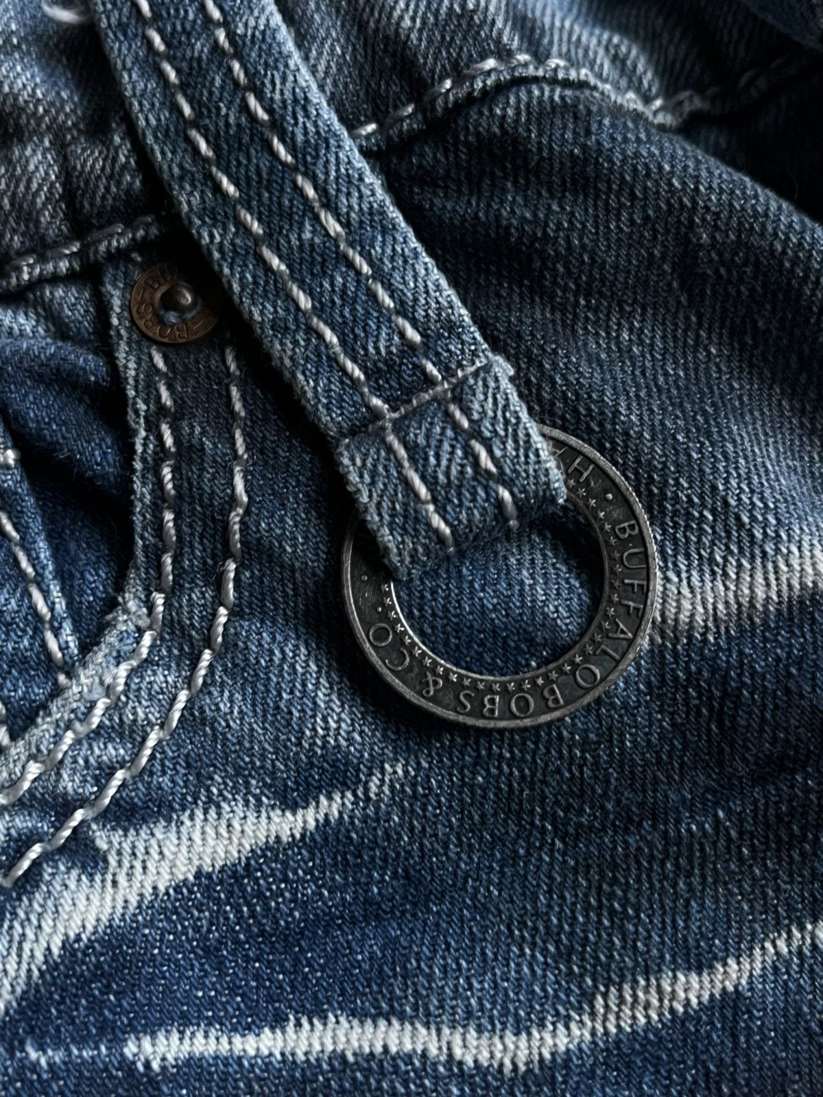 Tornado Mart JAPANESE BUFFALO BOBS DENIM CURVE FLARE FADE PANTS STYLE Size US 30 / EU 46 - 8 Thumbnail