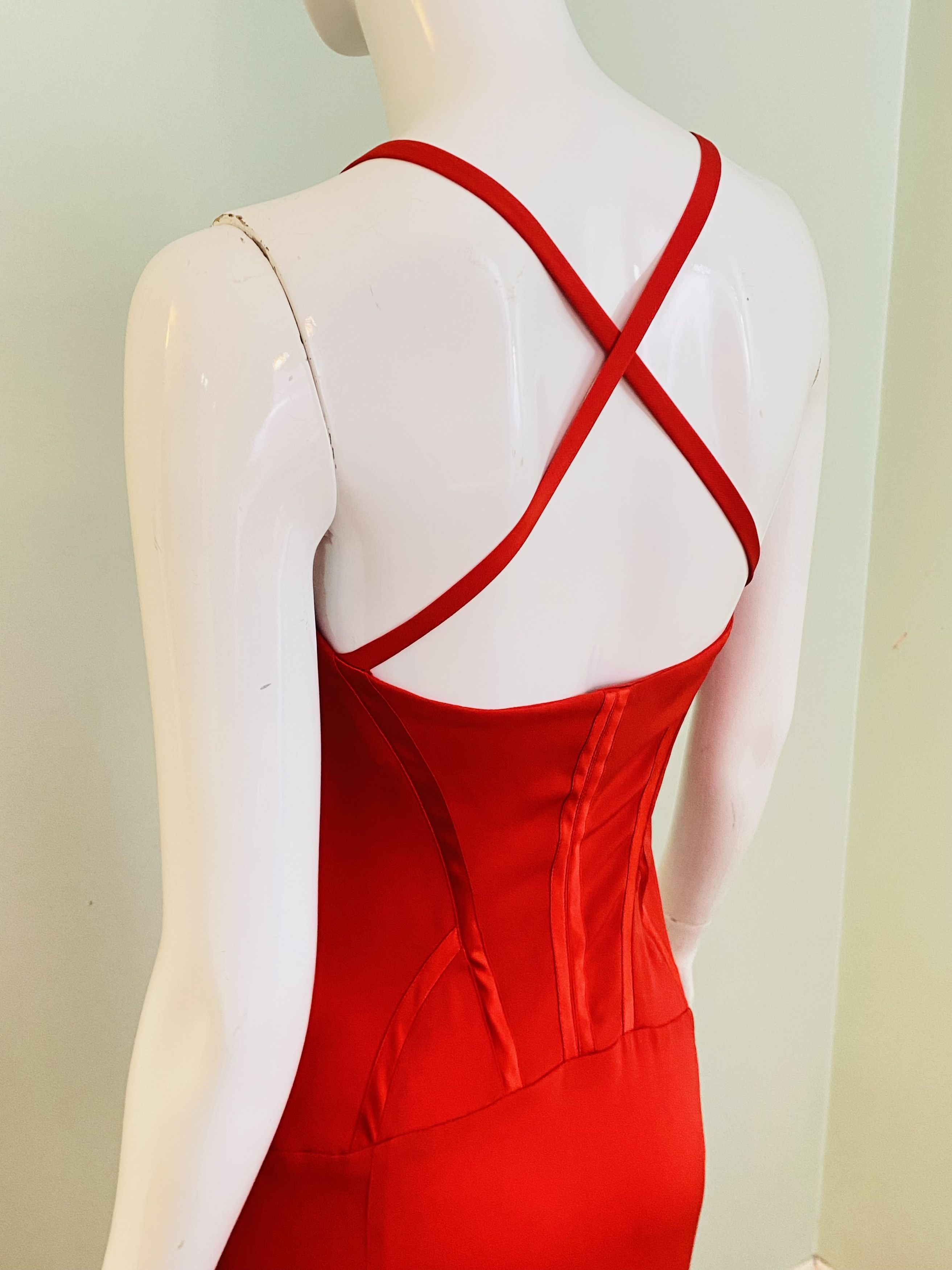 Versace Gianni Versace Couture Clips Bustier Corset Slit Gown Dress Size M / US 6-8 / IT 42-44 - 10 Thumbnail