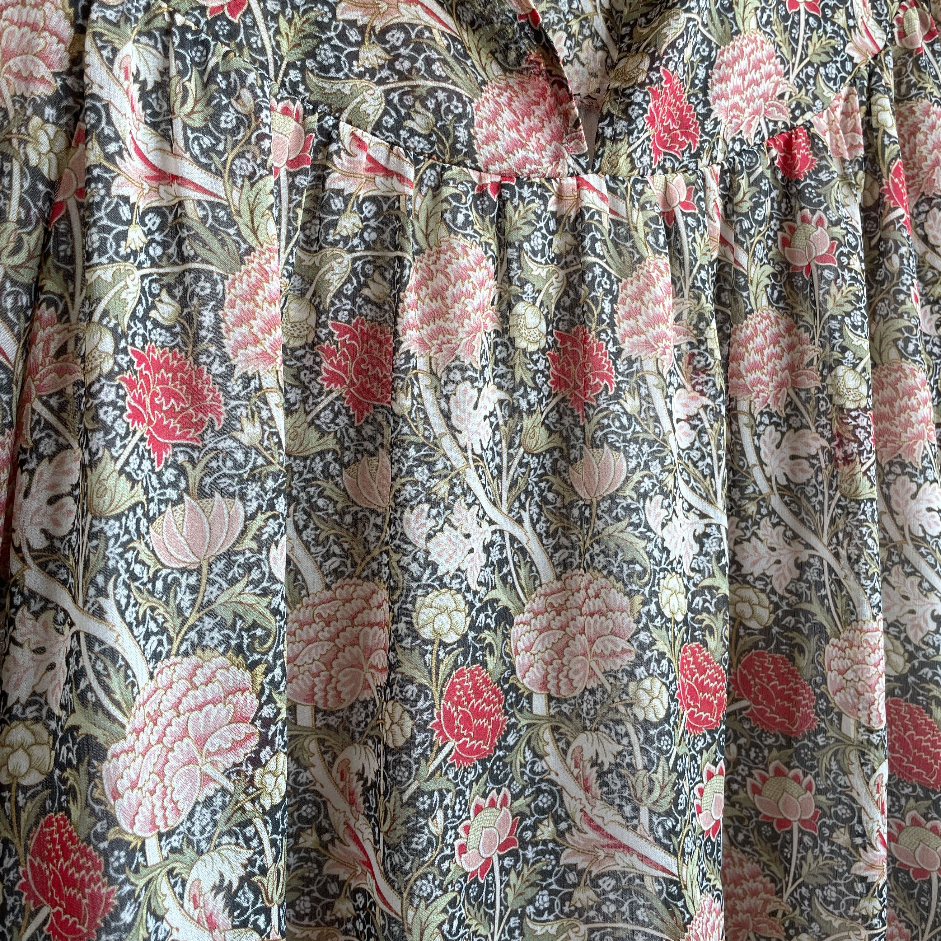 ME+EM Me+Em Floral Meadow Long Sleeve Blouse Size UK 8 Size S / US 4 / IT 40 - 6 Thumbnail