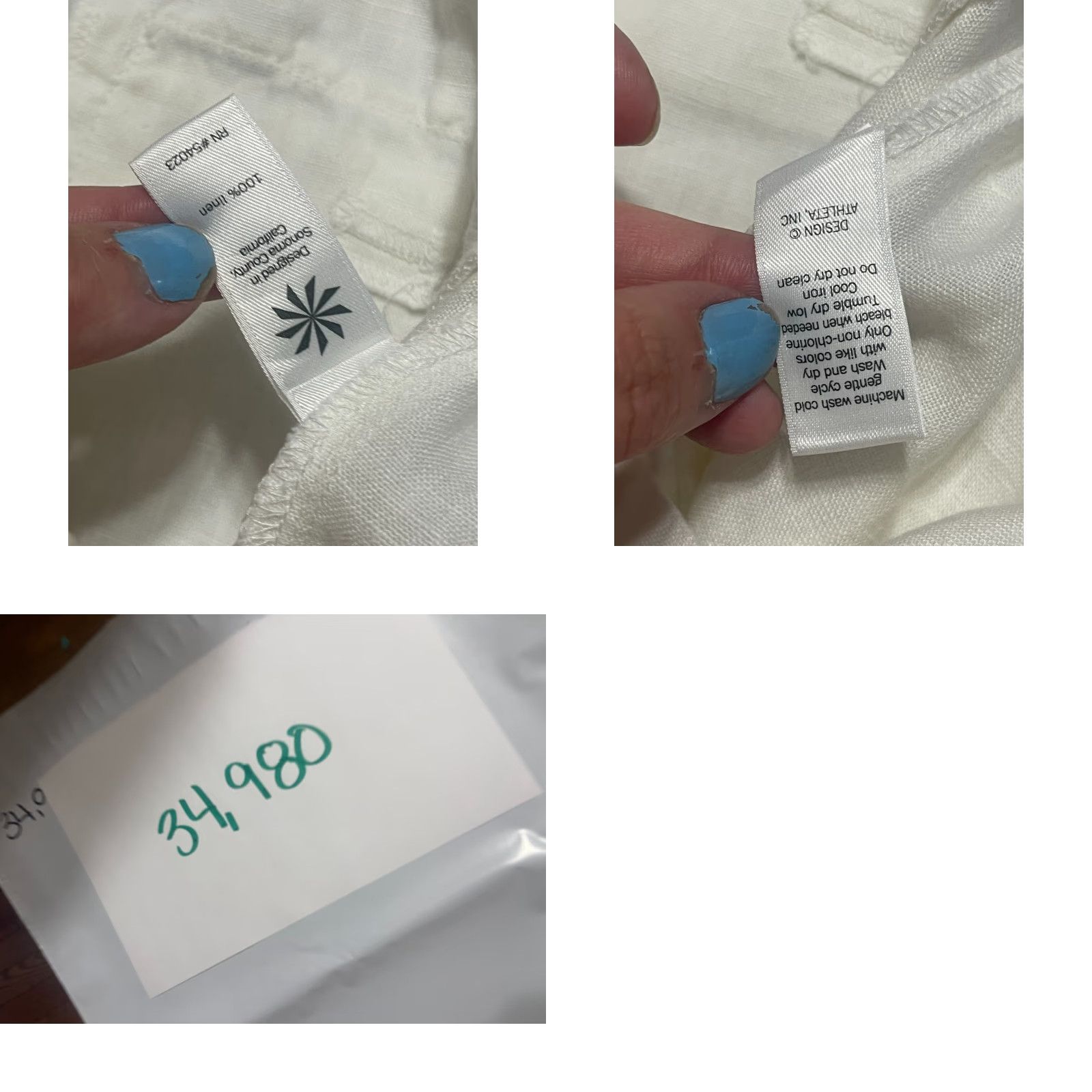 Athleta VINTAGE? (No) Athleta Women Pants 8 White Linen 100% Linen Straight Leg Lightwash Casual Ankle Regular Womens 8 White Linen Pants Size 30" / US 8 / IT 44 - 8 Thumbnail