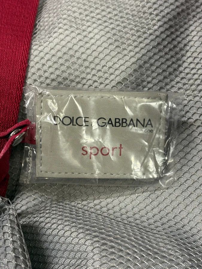 Dolce & Gabbana 2000s Dolce & Gabbana Messenger Red Handle Grey Bag Size ONE SIZE - 9 Thumbnail