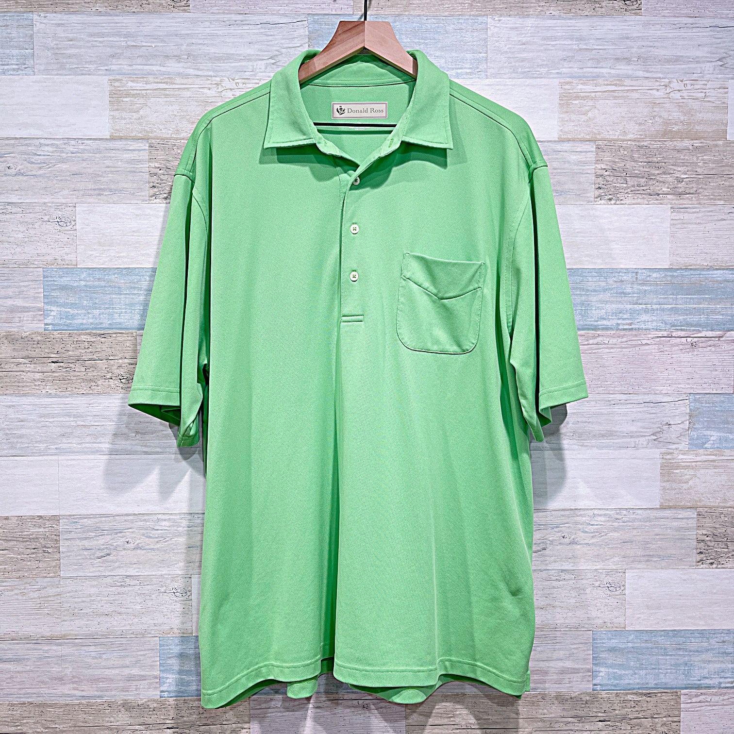 Donald Ross DONALD ROSS Performance Pique Golf Polo Shirt Green Mens XL Size US XL / EU 56 / 4 - 1 Thumbnail