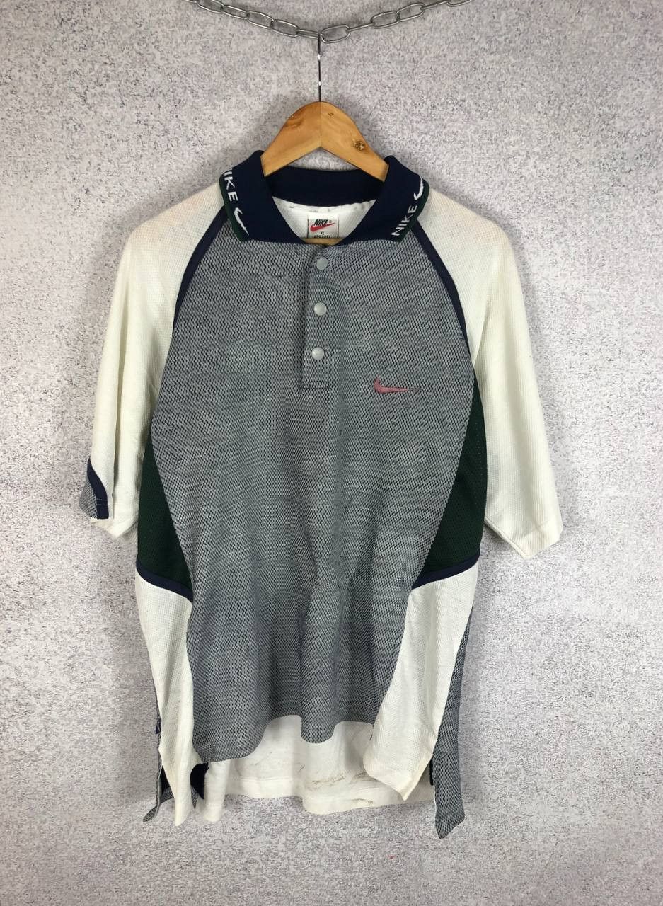 Nike Vintage Nike Small Swoosh Y2K Polo Shirt Size US XL / EU 56 / 4 - 1 Thumbnail