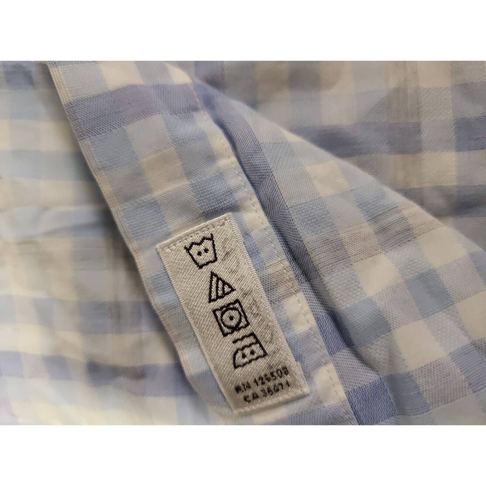 Thomas Dean Thoms Dean Mens Dress Shirt Size Large. Blue Check Size US L / EU 52-54 / 3 - 4 Thumbnail