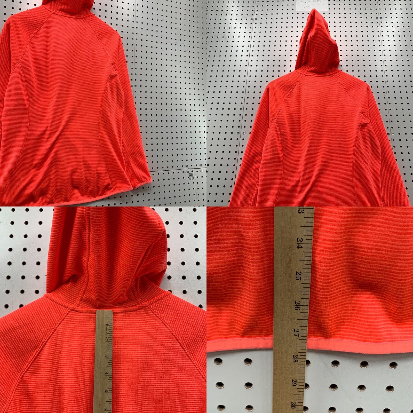 The North Face VINTAGE The North Face Active Hooded Jacket Womens Large Pink Orange Full Zip & 20.5x27.5 Size L / US 10 / IT 46 - 10 Thumbnail