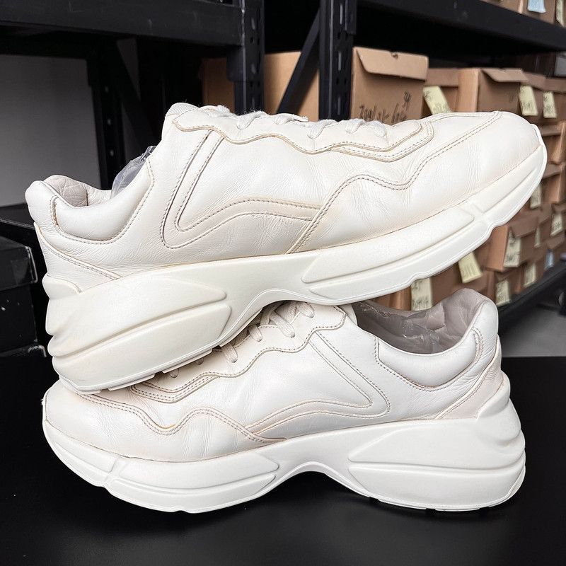 Gucci Gucci Rhyton Logo Cream Dad Sneakers - Size US 10.5 / EU 43-44 - 3 Thumbnail
