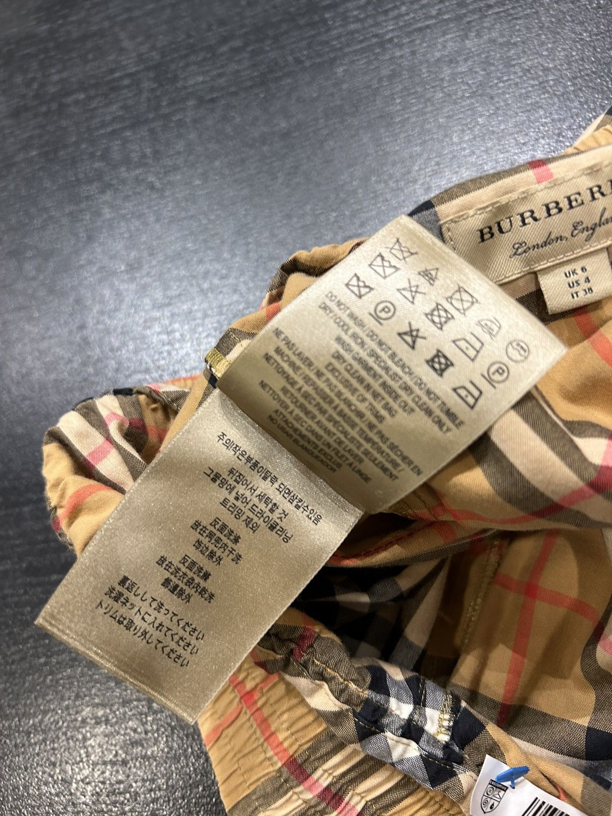 Burberry Burberry Plaid Wide Leg Pants Size 27" / US 4 / IT 40 - 4 Thumbnail