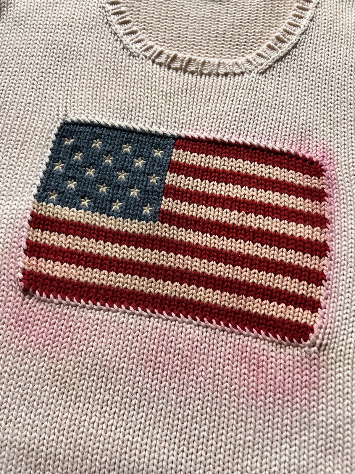 Polo Ralph Lauren × Ralph Lauren Sport Vtg Ralph Lauren Knitted Polo Sport America Flag Knitwear Size US M / EU 48-50 / 2 - 2 Thumbnail