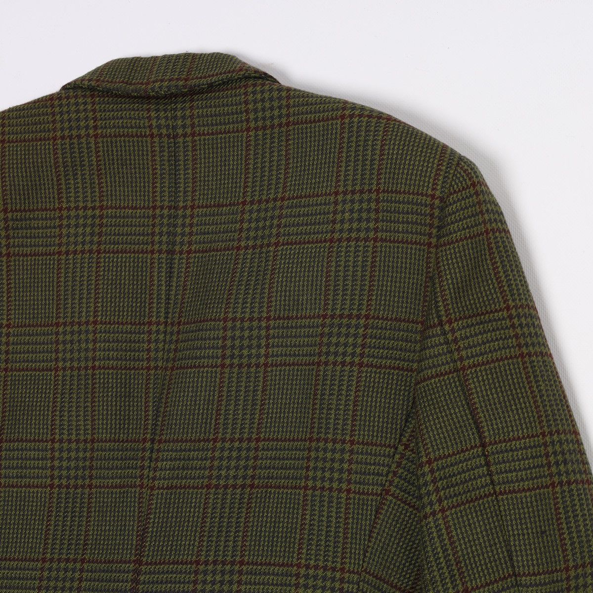 Burberry Burberrys Vintage Wool Green Tweed Blazer Jacket Plaid Size M / US 6-8 / IT 42-44 - 12 Thumbnail