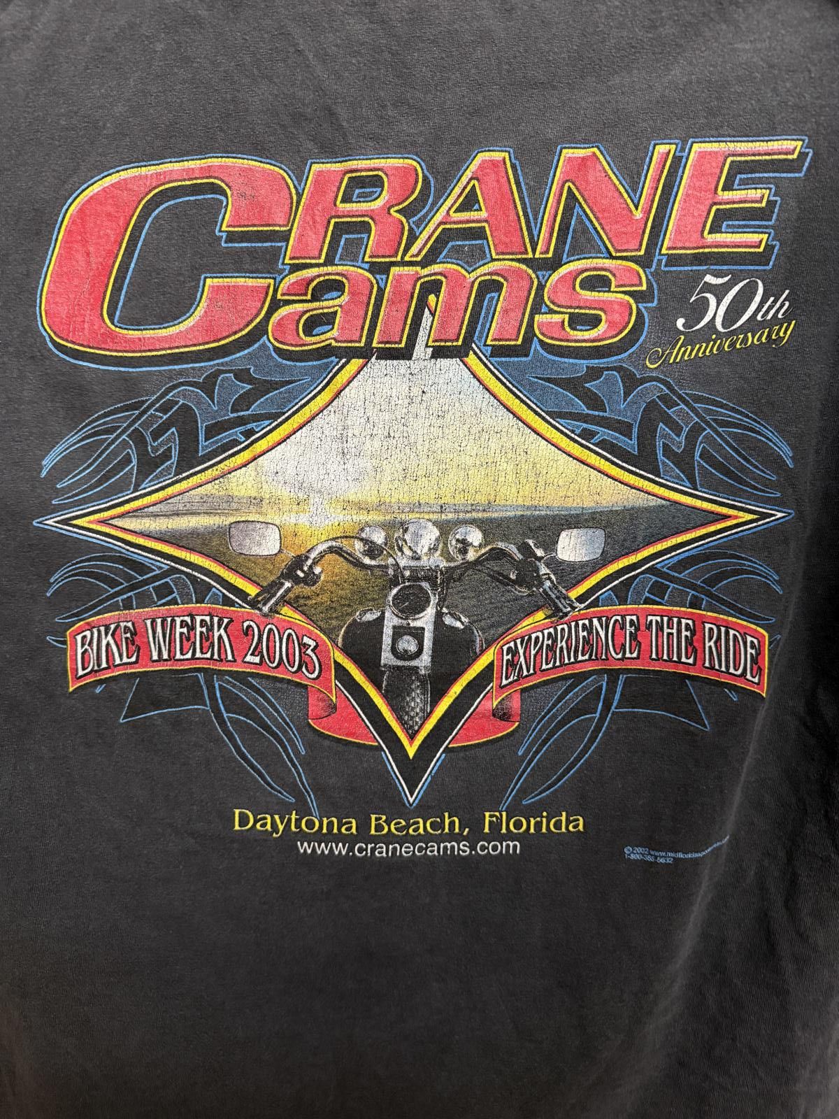 Gildan Y2K Crane Cams T-shirt Bike Week 2003 Motorcyle Tribal L Size US L / EU 52-54 / 3 - 5 Thumbnail