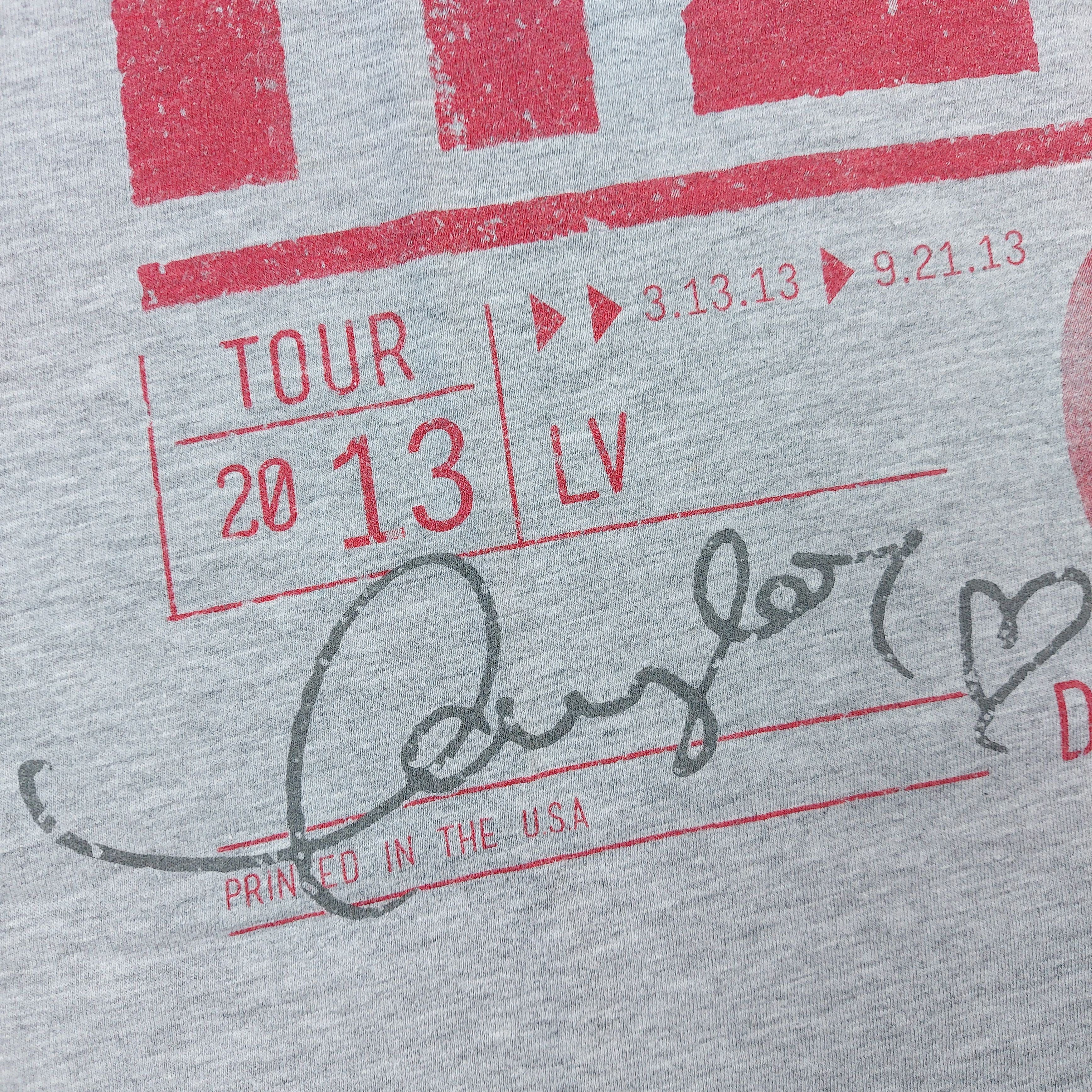 Band Tees Official 2013 Taylor Swift Red Tour 66 Dates Concert TEE Size US M / EU 48-50 / 2 - 4 Thumbnail