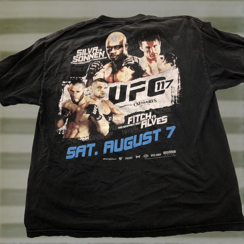 UFC UFC Silva & Sonnen 2012 UFC 117 T-shirt Double Sided Middleweight Championship XL Black Size US XL / EU 56 / 4 - 1 Thumbnail