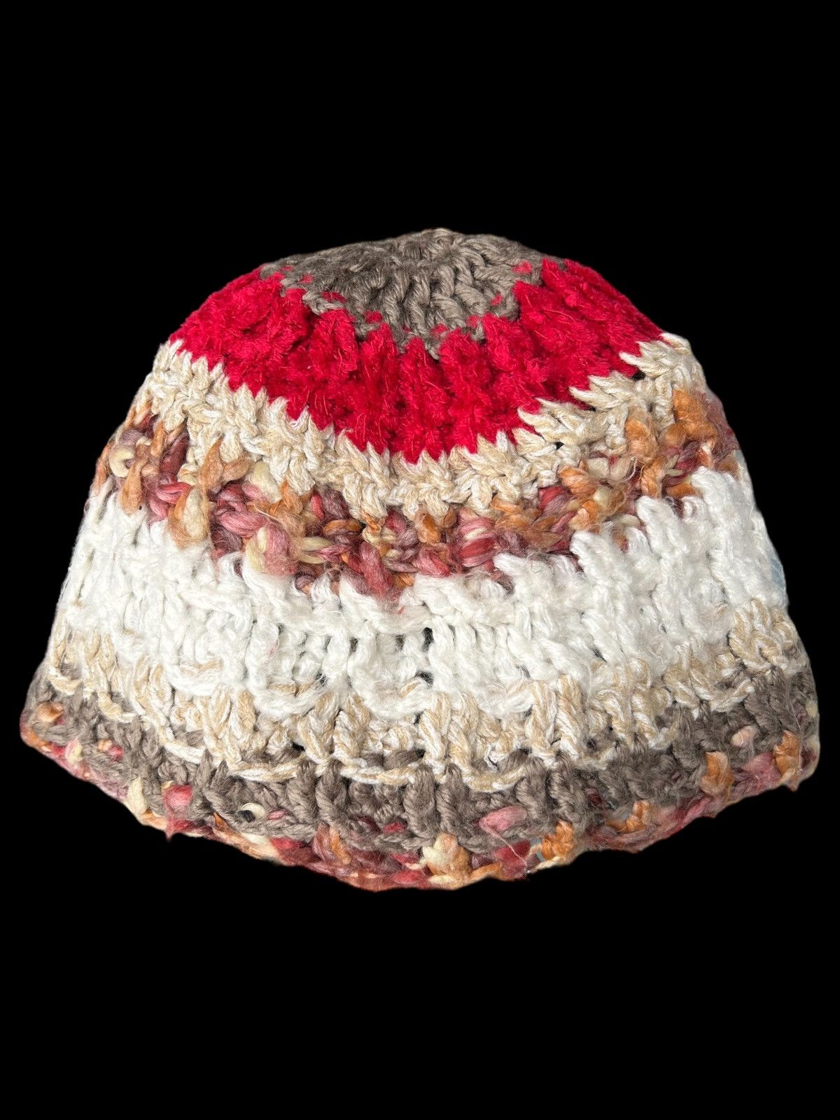 Japanese Brand × Kapital × Vintage Crochet Knitted Handmade Beanie Hats ☠️☠️ Size ONE SIZE - 1 Thumbnail