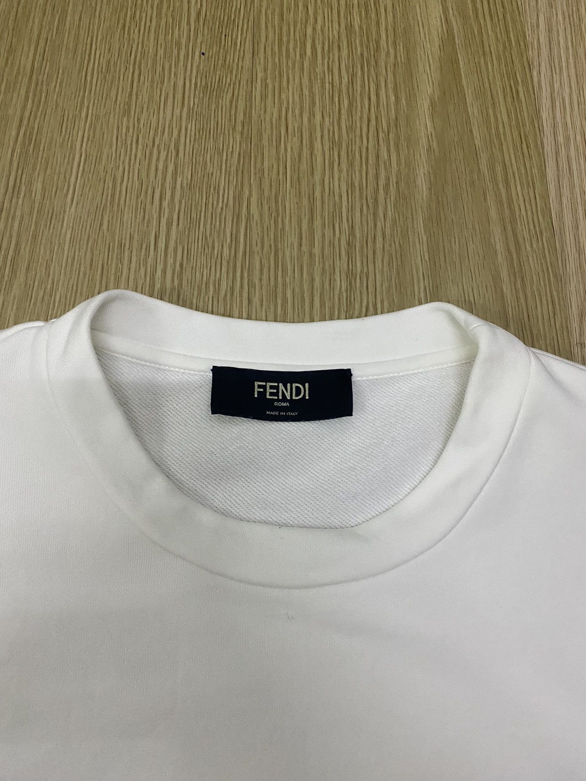 Fendi Fendi FF logo white sweatshirt Size US L / EU 52-54 / 3 - 5 Thumbnail
