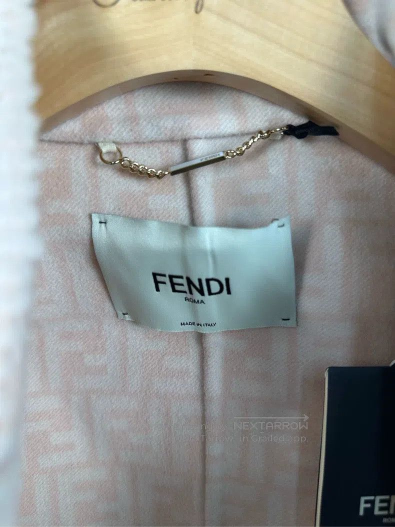 Fendi Fendi Pink Short Wool Coat Size XS / US 0-2 / IT 36-38 - 3 Thumbnail