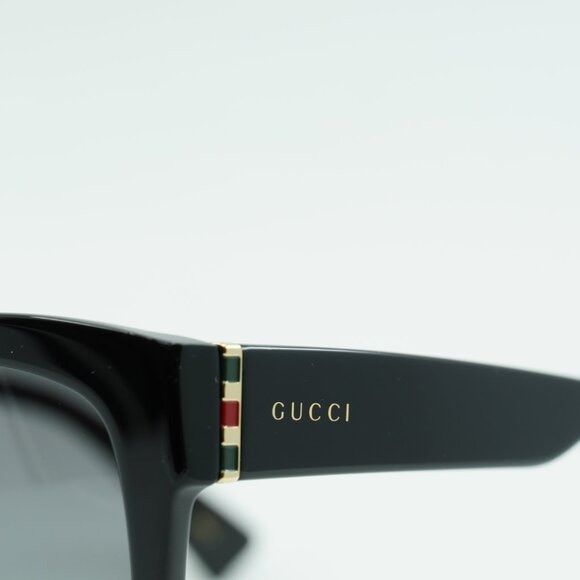 Gucci Gucci GG0459S 001 Sunglasses Black Cat Eye Frame, Grey Size ONE SIZE - 4 Thumbnail