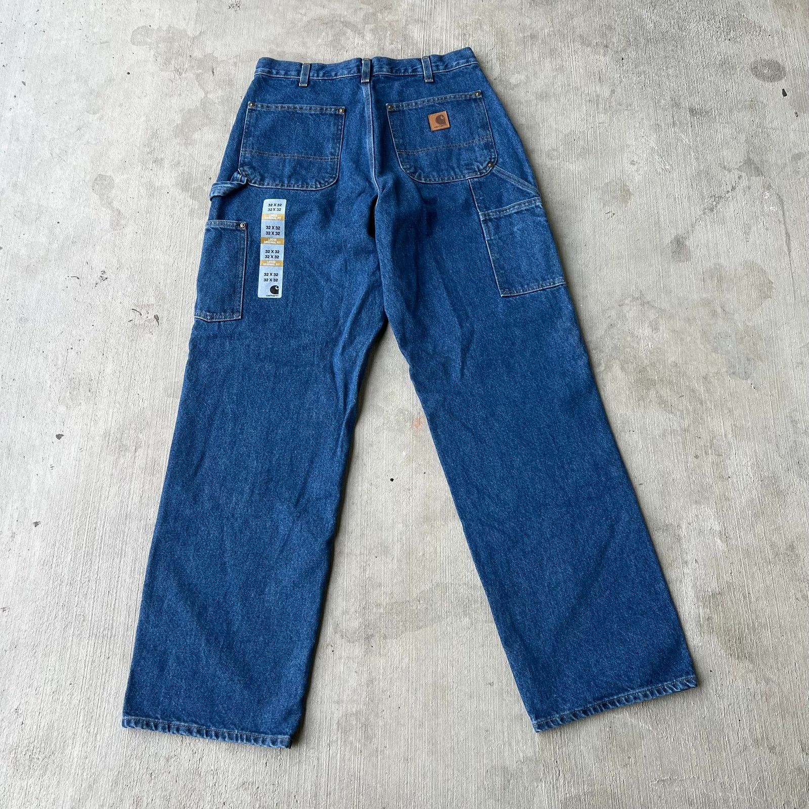 Carhartt × Vintage Carhartt NWT denim blue jeans double knee work wear pants Size US 31 - 3 Thumbnail