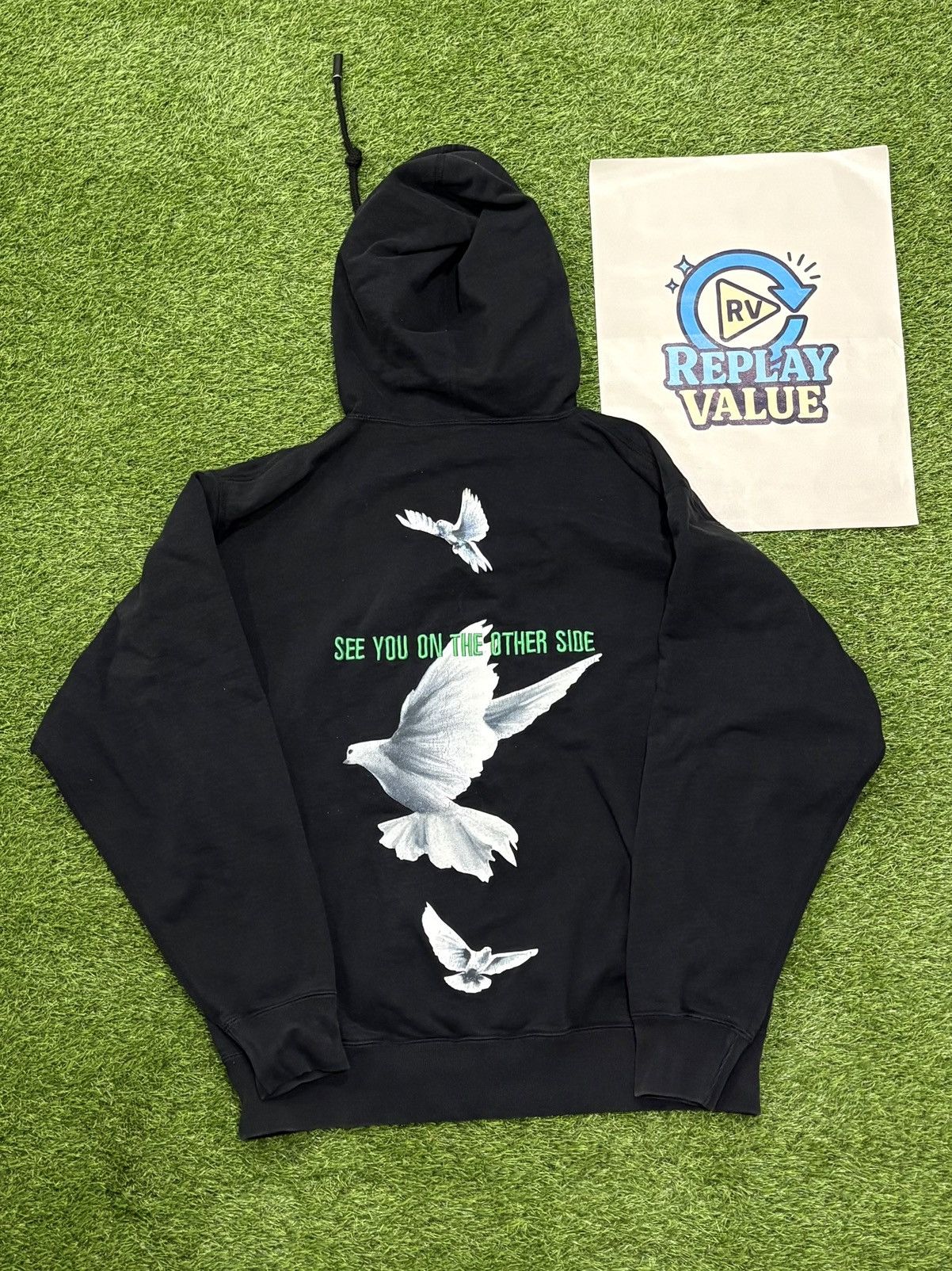 3.PARADIS 3.PARADIS DOVE SEE YOU ON THE OTHER SIDE SAMPLE HOODIE Size US L / EU 52-54 / 3 - 2 Thumbnail