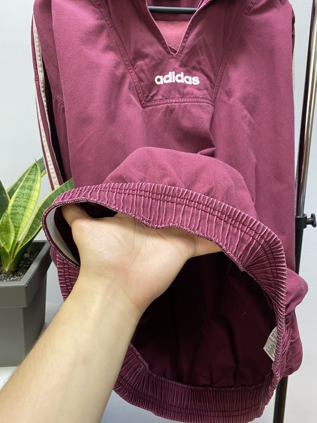 Adidas × Vintage Vintage Adidas Jacket Baggy Big Logo Cotton Y2K 80s Size US L / EU 52-54 / 3 - 8 Thumbnail