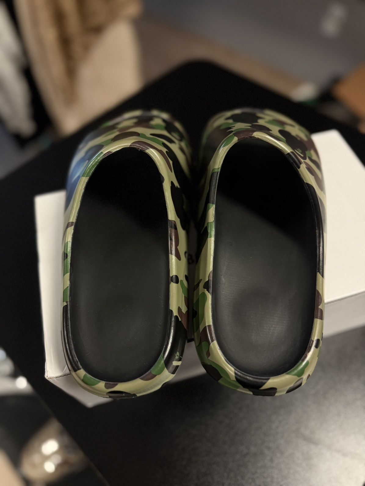 Bape Bape A Bathing Ape Green Camo Slides Size 11US Size US 11 / EU 44 - 9 Thumbnail