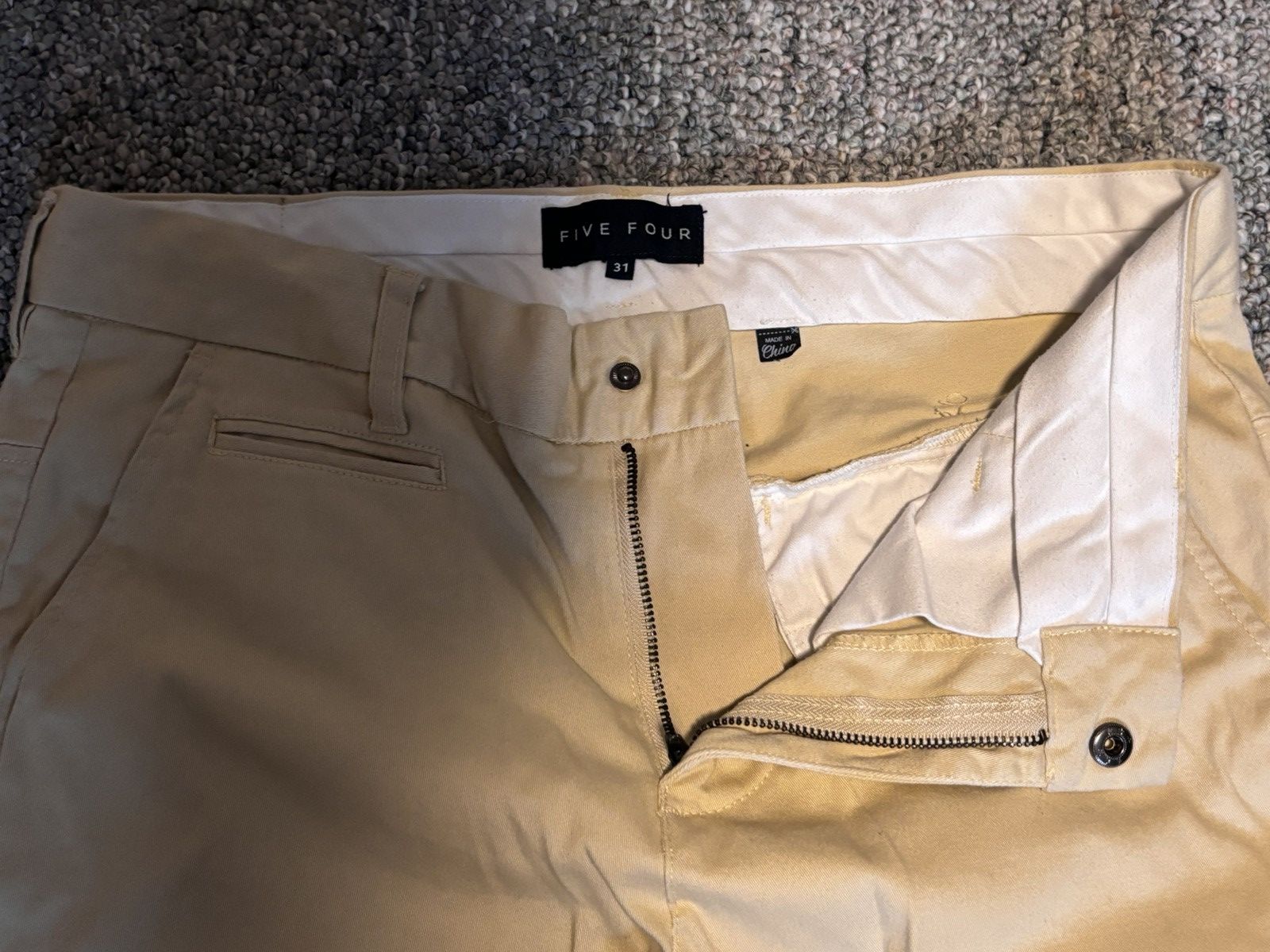 Five Four Used Five Four Khaki Pants Cream Size 31 Straight Size US 31 - 4 Thumbnail