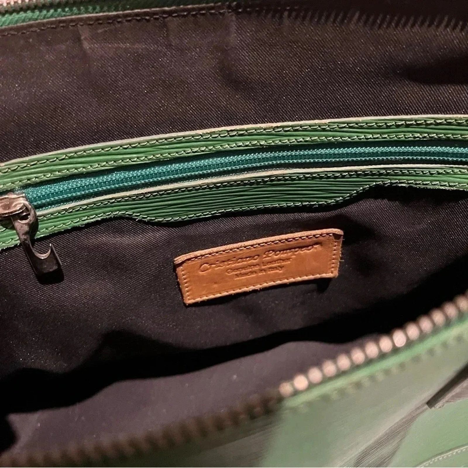 Other Cristiano Pompeo Handbag Purse Alma Green Made In Italy Size ONE SIZE - 9 Thumbnail