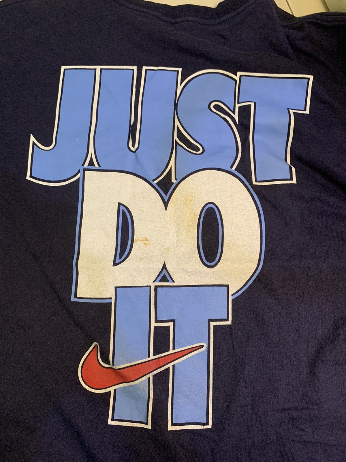 Nike × Vintage Vintage 90s Nike Double Sided Tshirt Whited Tag Made in USA Size US M / EU 48-50 / 2 - 4 Thumbnail