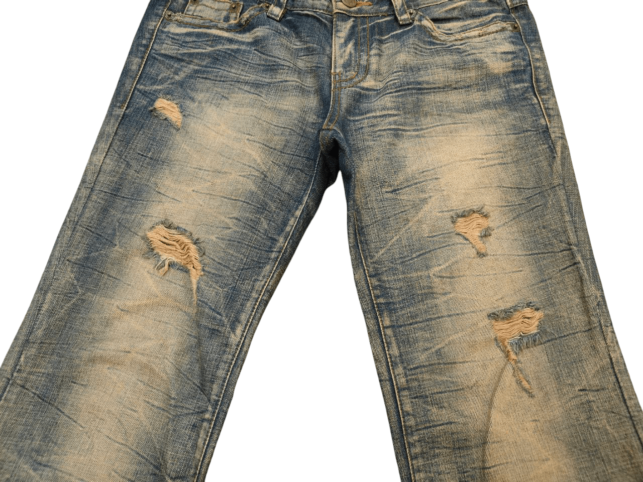 Beauty Beast Japan Agate Label Mudwash Flare Low-rise Denim Size US 30 / EU 46 - 5 Thumbnail
