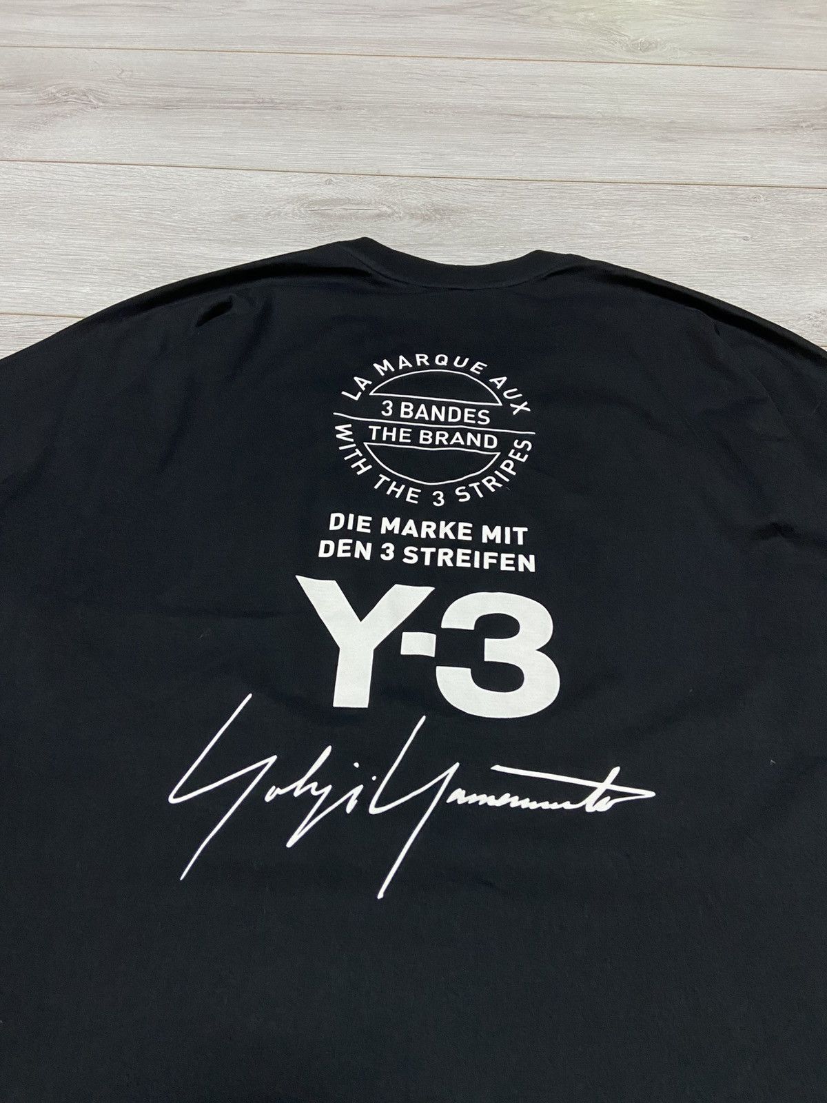 Y-3 Y-3 Yohji Yamamoto x Adidas oversize big logo tee shirt Size US M / EU 48-50 / 2 - 6 Thumbnail