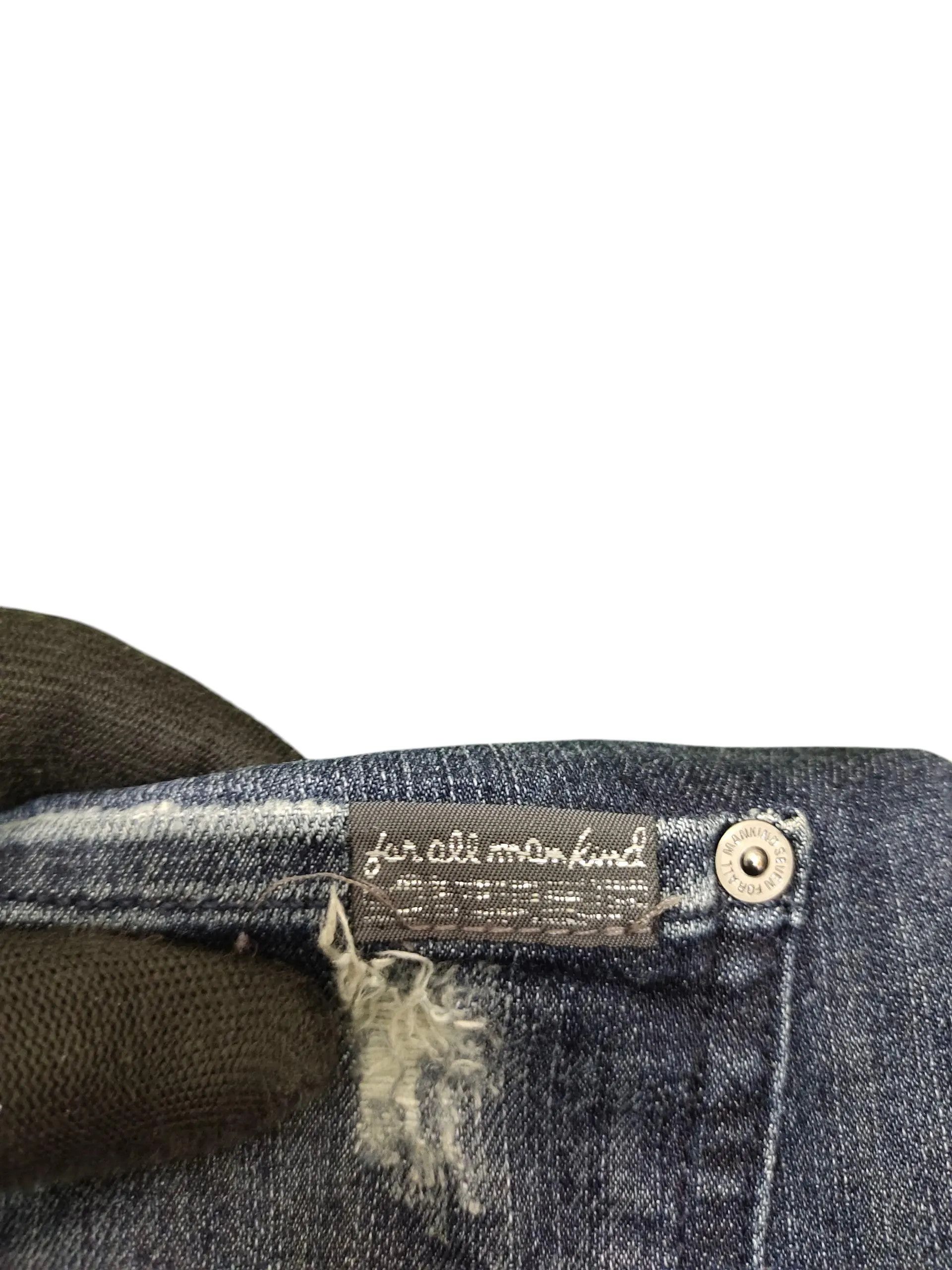 7 For All Mankind Vintage 7 For All Mankind Studded Slim Distress Jeans Size US 31 - 3 Thumbnail