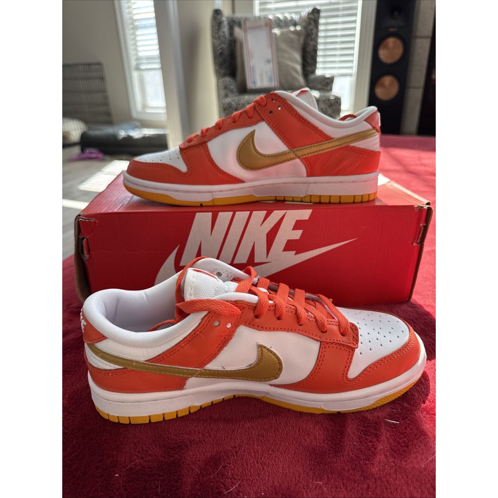 Nike Nike Dunk Low Orange University Gold Size 7.5W/6M Size US 7.5 / IT 37.5 - 4 Thumbnail