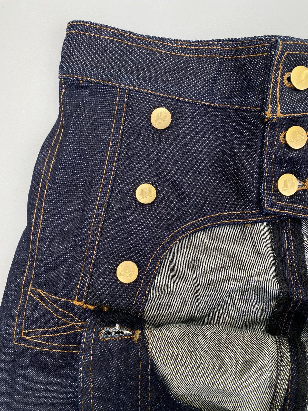 Jean Paul Gaultier S/S 1993 Rare Junior Gaultier- Tri-Closure Andro Jeans Size US 30 / EU 46 - 15 Thumbnail