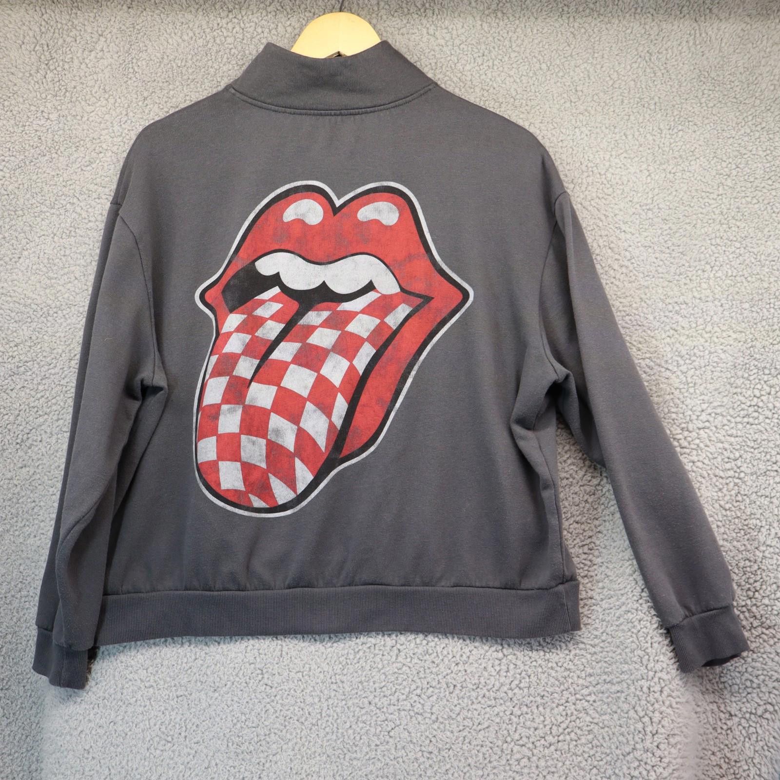 The Rolling Stones Rolling Stones Sweatshirt WomensXL Gray Band 1/4 Zip Size XL / US 12-14 / IT 48-50 - 7 Thumbnail