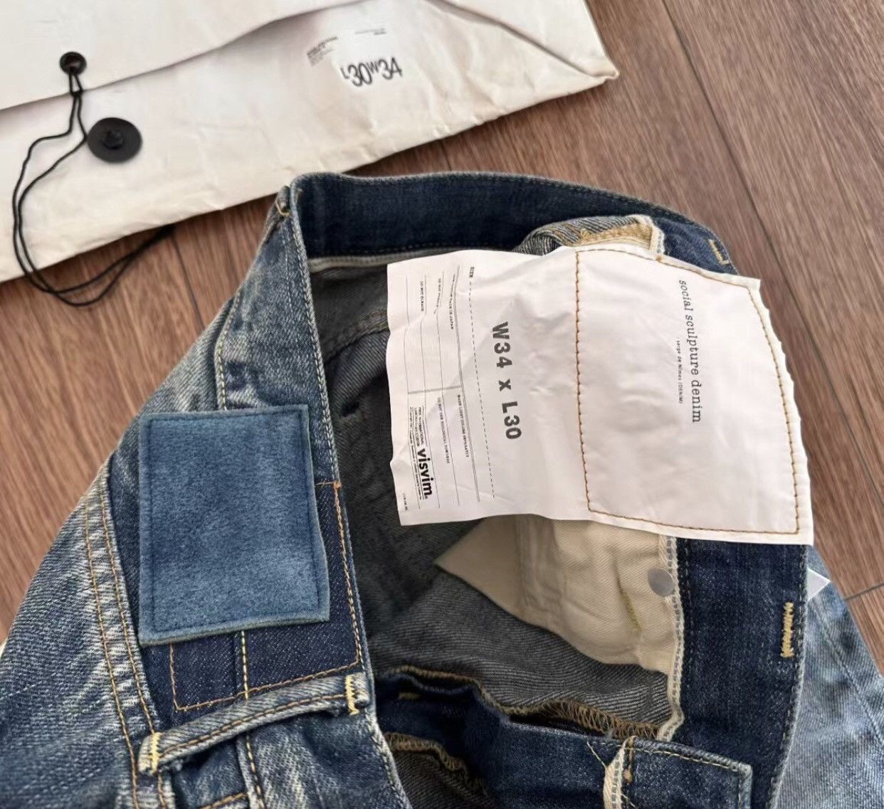 Visvim VISVIM SOCIAL SCULPTURE DMGD-10 D10 jeans 2412-Nextarrow Size US 34 / EU 50 - 3 Thumbnail