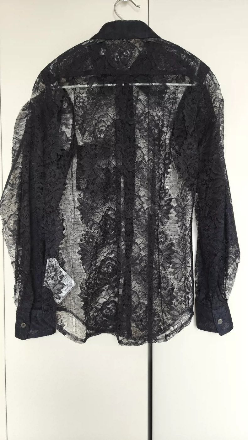 Comme des Garcons Comme Des Garcons Floral Black Lace Shirt Size XS / US 0-2 / IT 36-38 - 2 Thumbnail