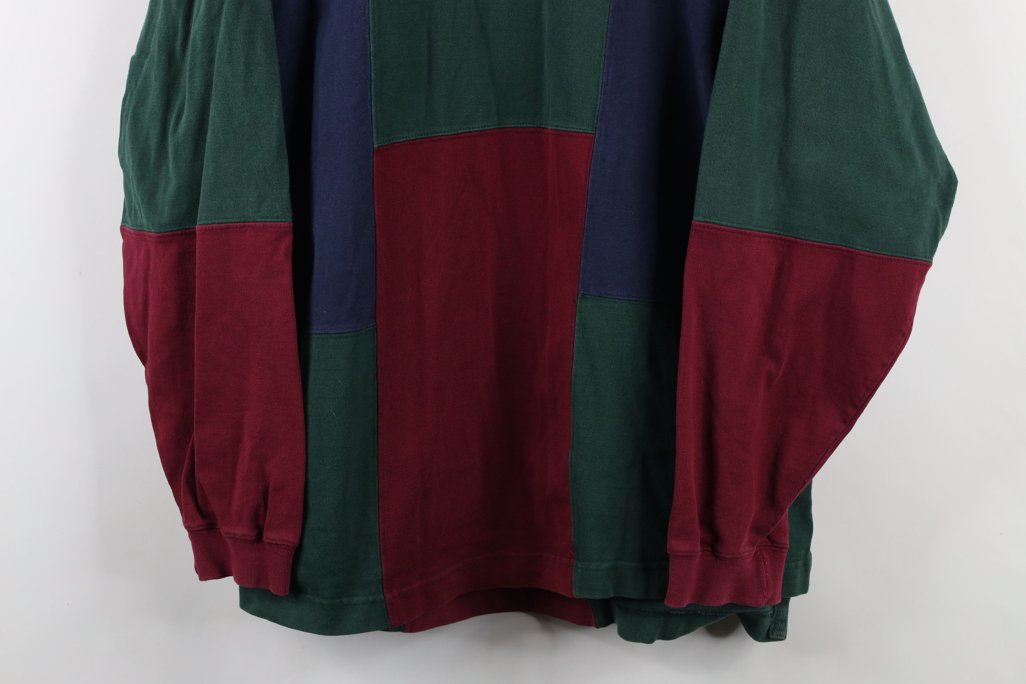 Vintage Vintage 90s Streetwear Checkered Long Sleeve Rugby Polo Size US L / EU 52-54 / 3 - 3 Thumbnail
