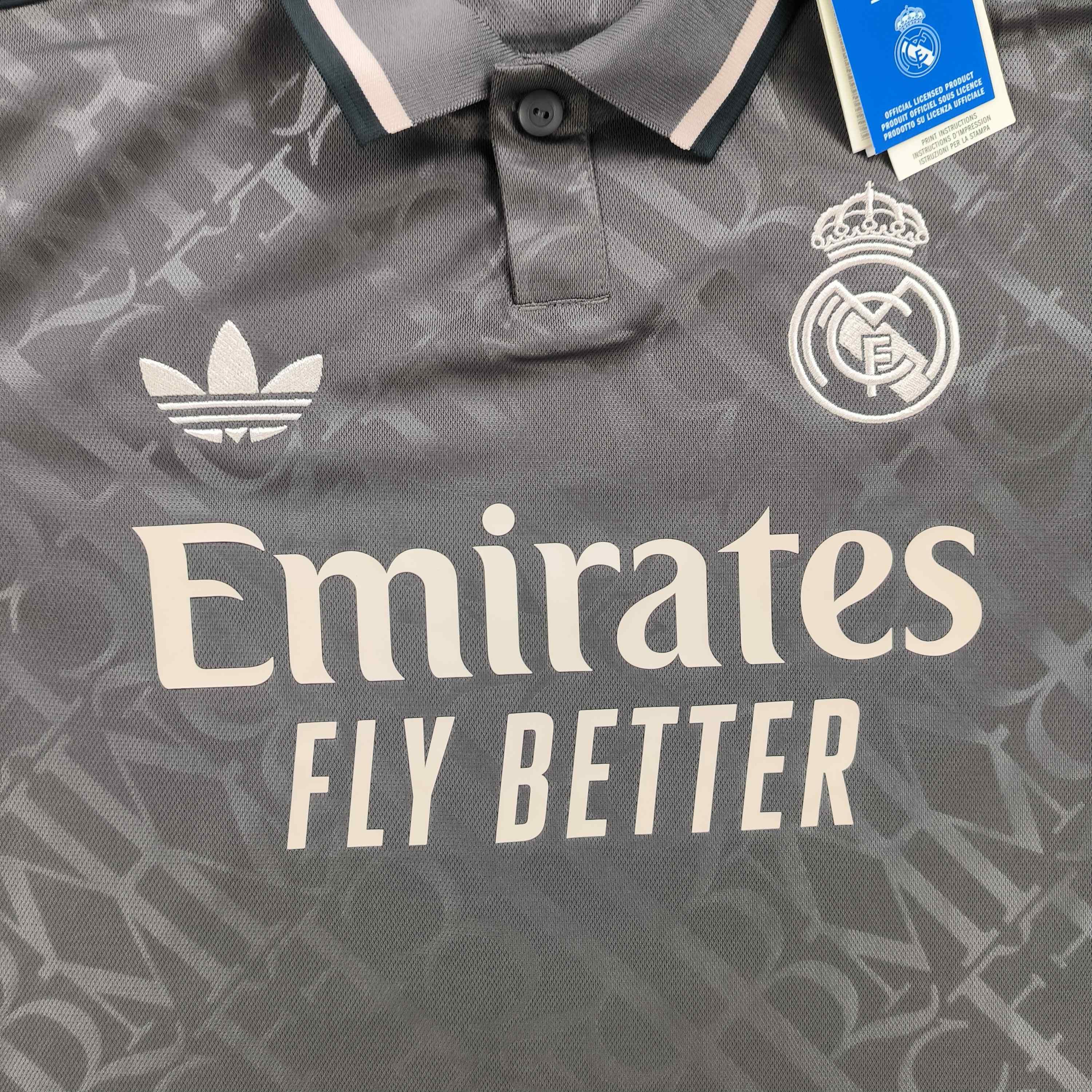 Adidas NEW Real Madrid 24-25 Adidas third Mbappé football jersey S Size US S / EU 44-46 / 1 - 3 Thumbnail