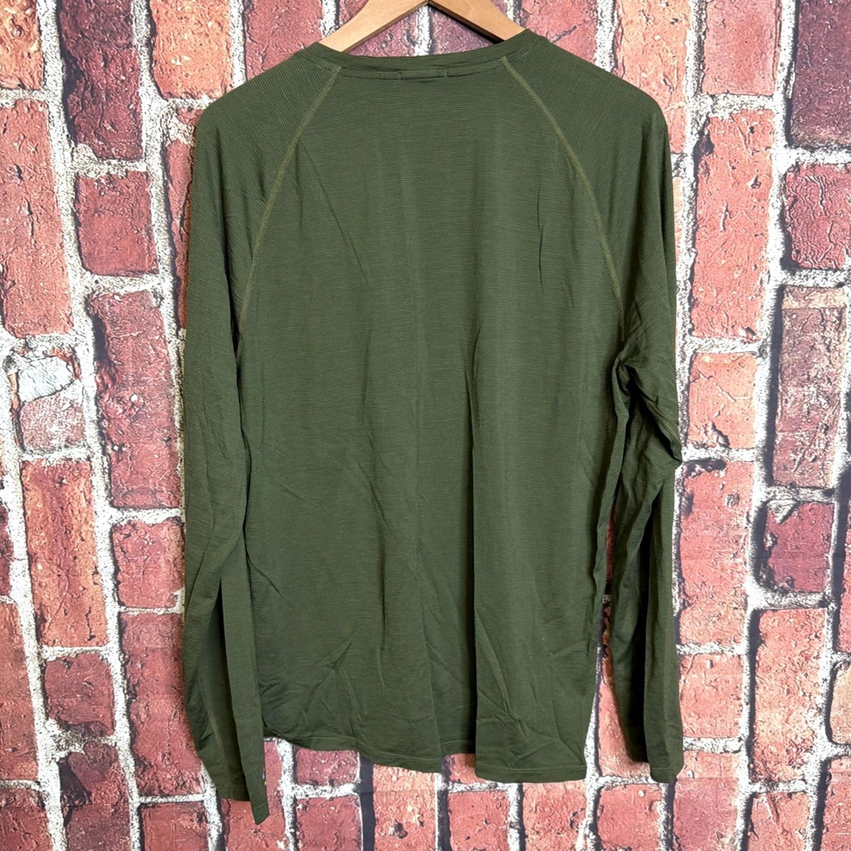 Smartwool Smartwool Shirt Mens XL Green Classic Thermal Merino Wool Base Layer Crew Size US XL / EU 56 / 4 - 3 Thumbnail