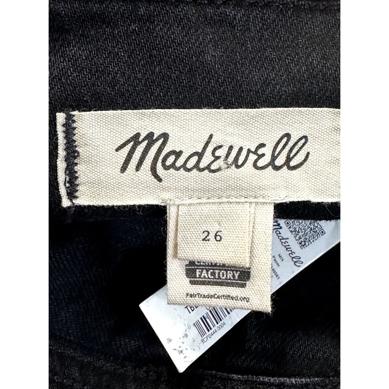 Madewell Madewell Mom Jeans High Rise Tuxedo Inspired Black 26 NWT Size 26" / US 2 / IT 38 - 9 Thumbnail
