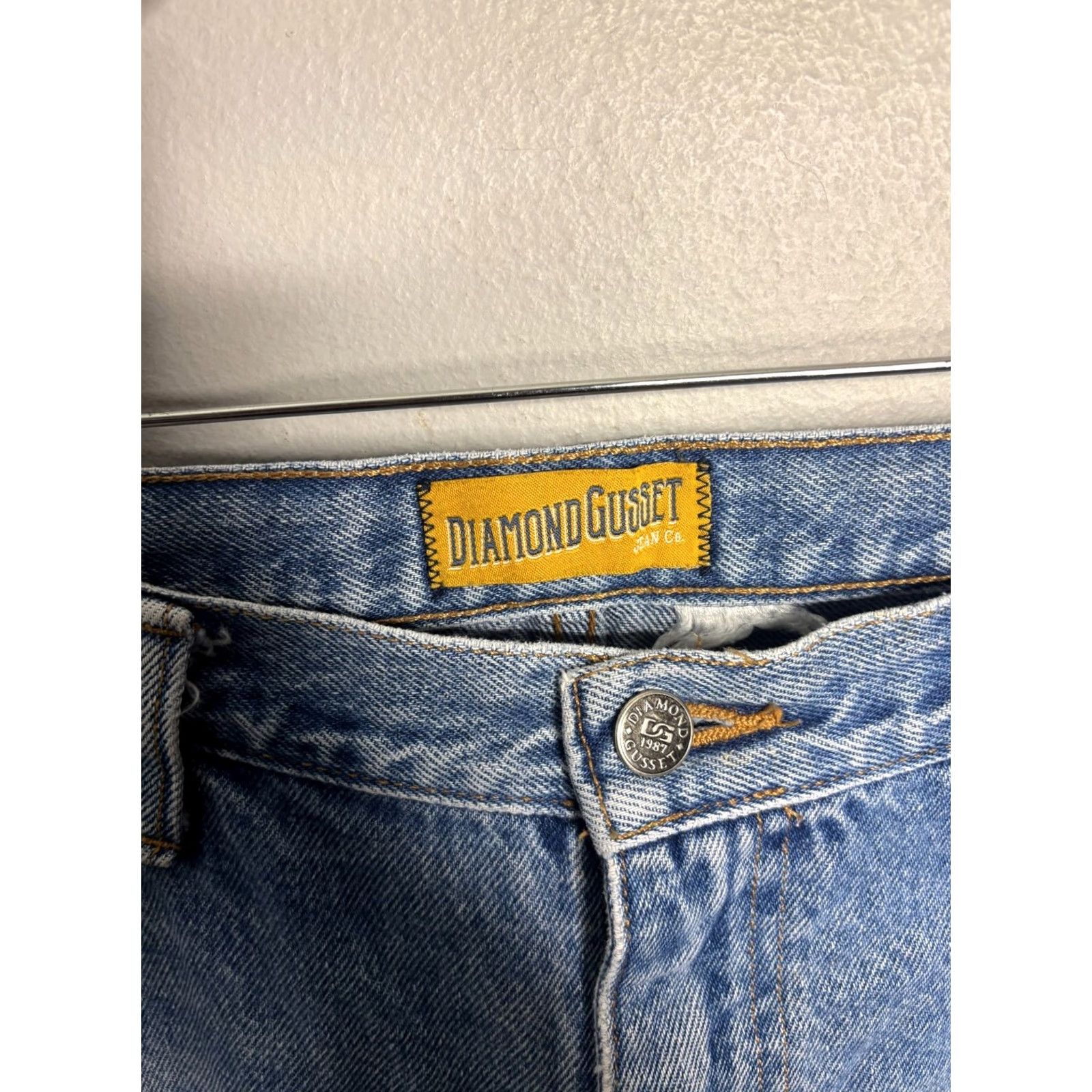 Vintage Vintage Diamond Gusset Jeans Mens 36x31 Blue Denim USA Made 4742 Jeans Regular 36 Blue USA Mens Size US 36 / EU 52 - 3 Thumbnail