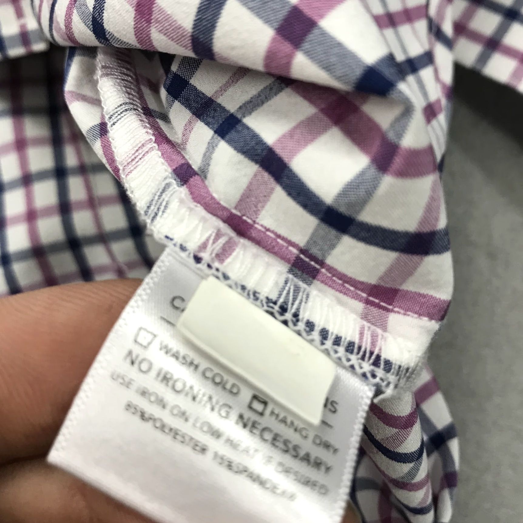 Mizzen+Main Mizzen+Main Shirt Mens Large Pink Check Casual Stretch Trim Fit Button-Up Long Sleeve Size US L / EU 52-54 / 3 - 5 Thumbnail