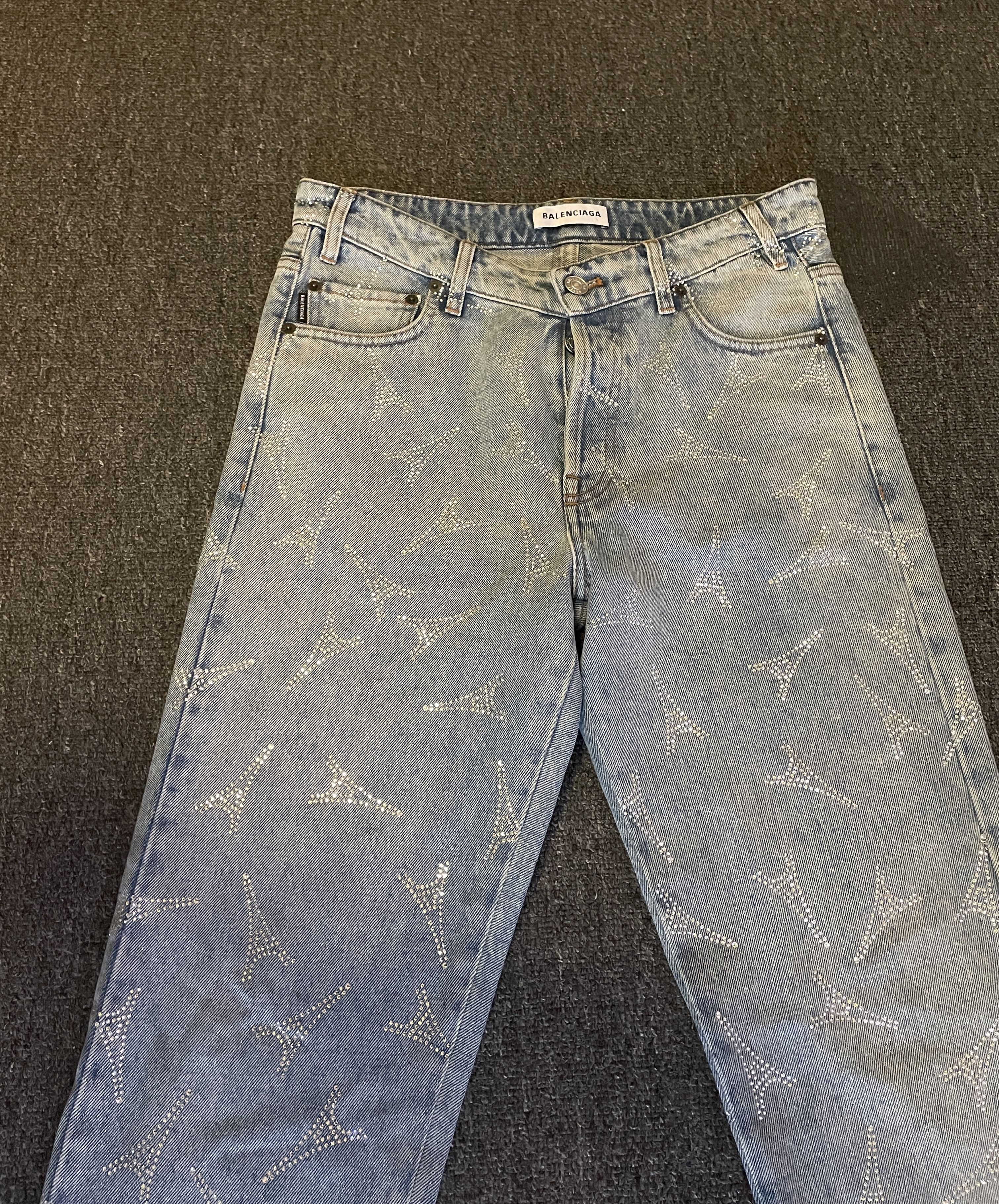 Balenciaga Balenciaga Unisex Diamond Paris Eiffel Tower size 29 Size US 29 - 2 Thumbnail