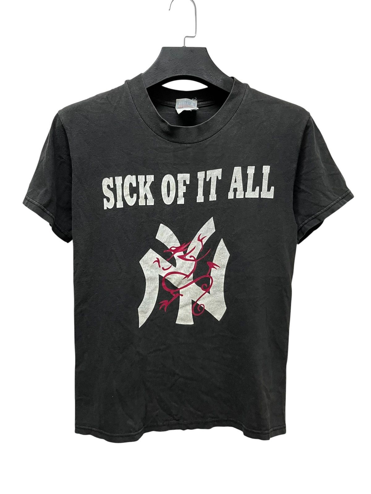Vintage 1995 Sick Of It All The Pain Strikes Band T-Shirt