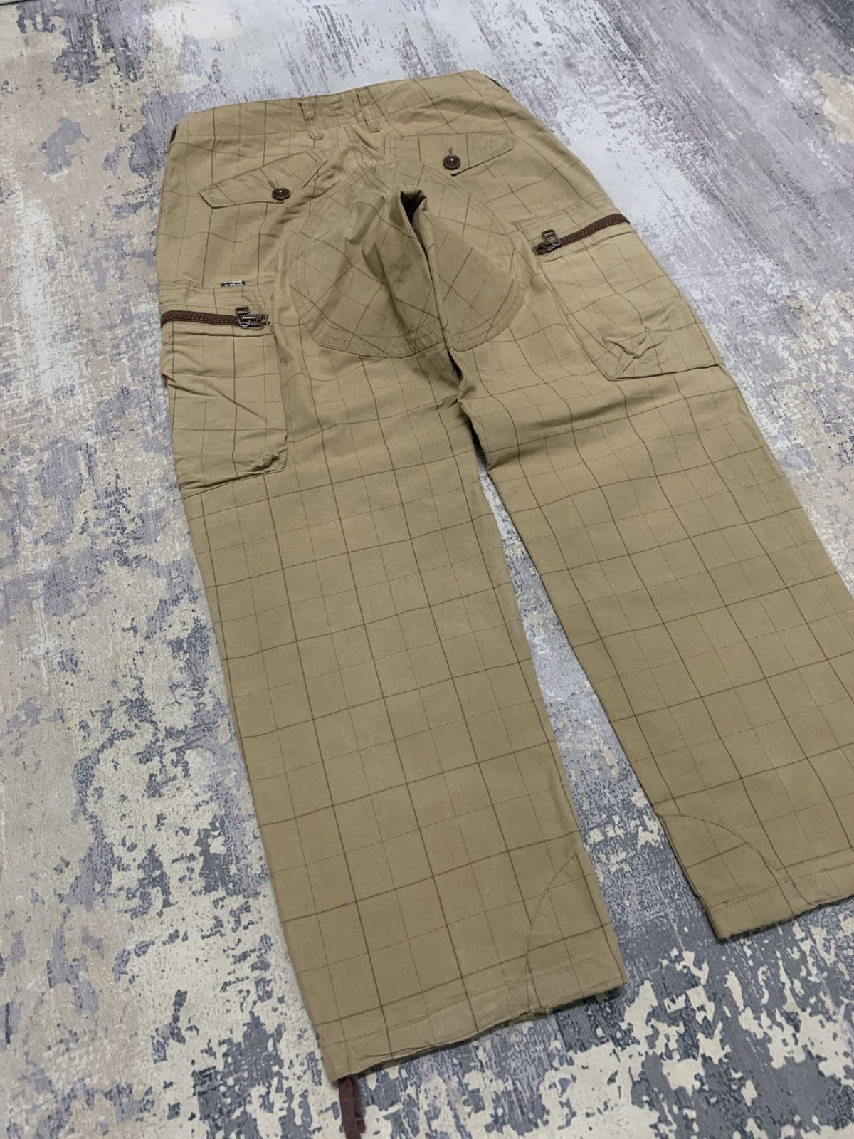 Japanese Brand Tilt Japanese Brand Plaid Cargo Pants Baggy Khaki Y2K Size US 30 / EU 46 - 11 Thumbnail