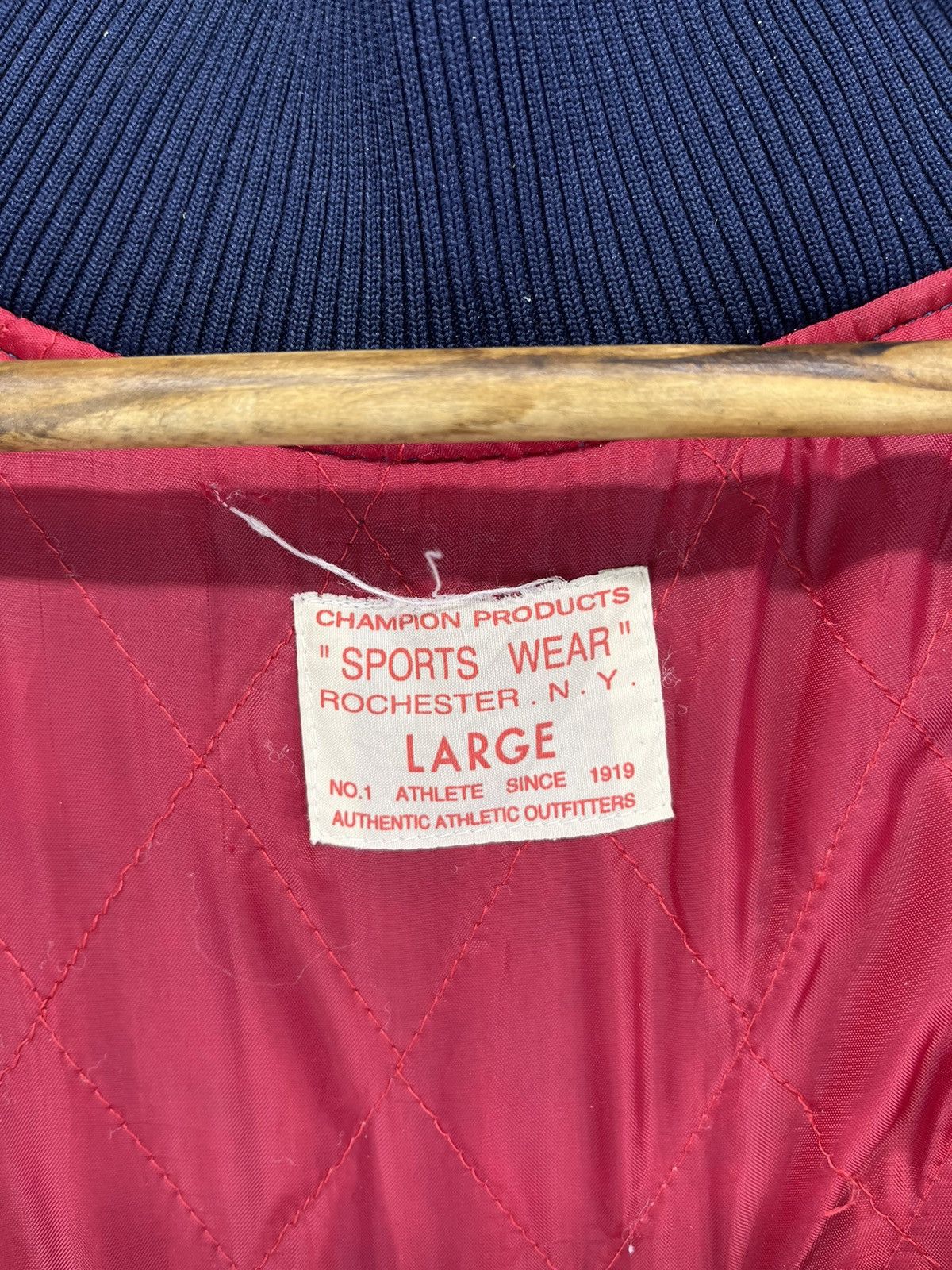 Champion Vintage Champion Rare Patchwork Trashed Varsity Jacket Size US L / EU 52-54 / 3 - 11 Thumbnail