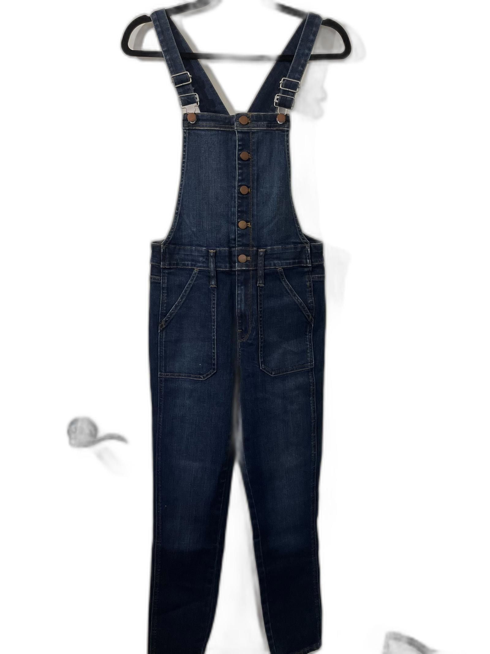 Madewell Dark Denim Overalls Medium