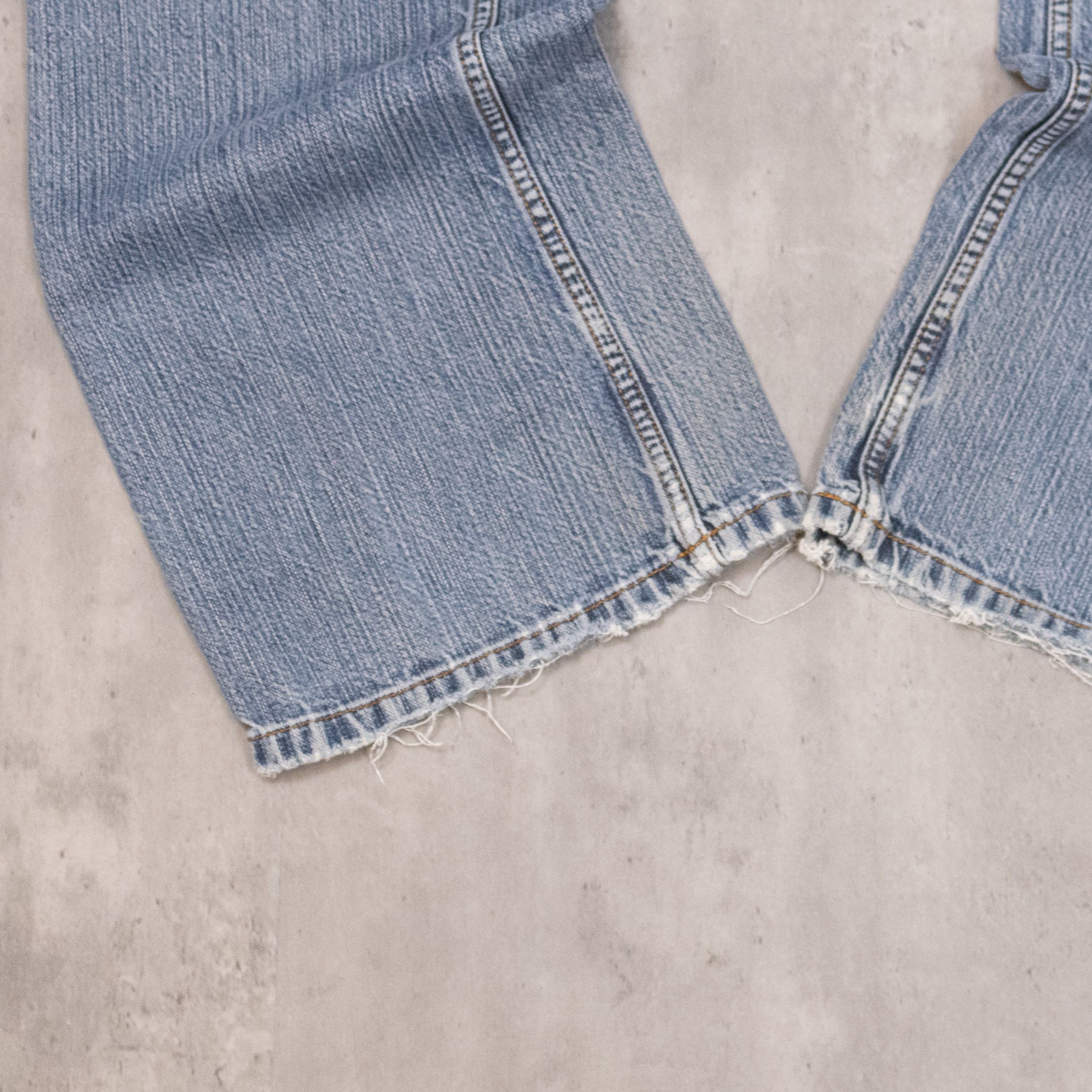 4YOU Y2K 00's 4You Baggy Relax Fit Wide Midwash Denim Pant's Size US 30 / EU 46 - 6 Thumbnail