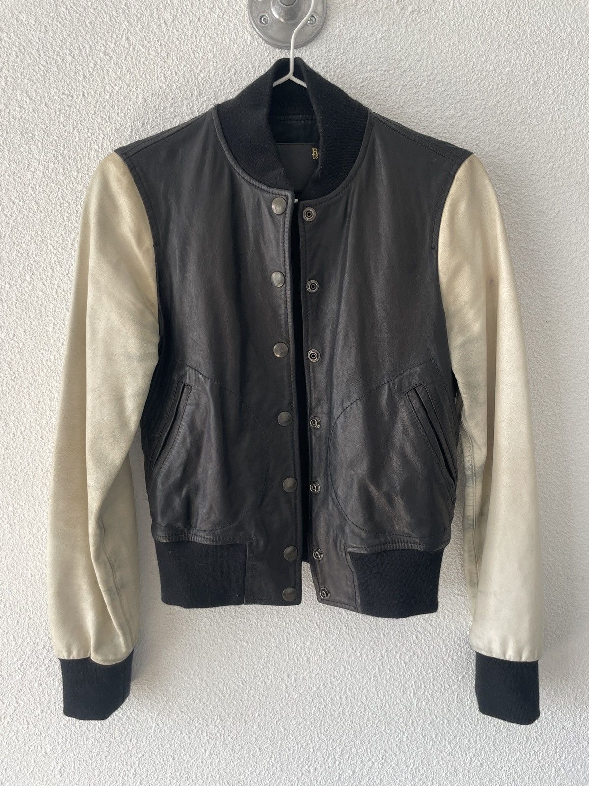 R13 R13 morimoto leather varsity jacket Size US S / EU 44-46 / 1 - 1 Thumbnail
