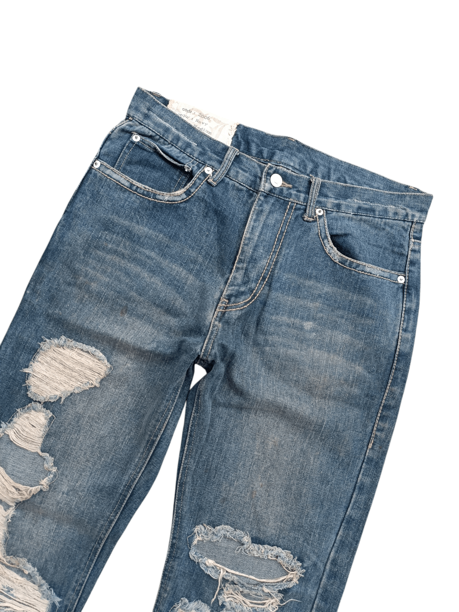 Japanese Brand Flare Distressed Jeans Antful Nylaus Embroidery Jeans Size US 32 / EU 48 - 13 Thumbnail