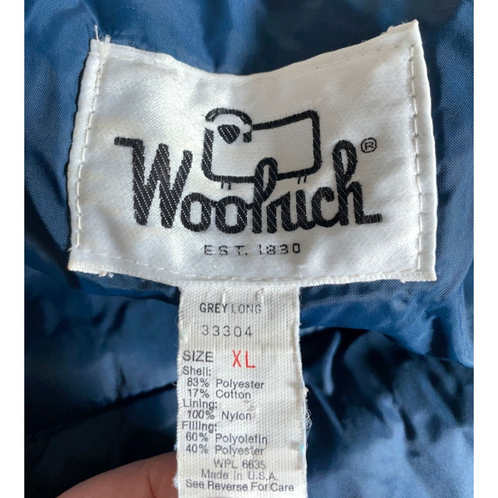 Vintage VINTAGE Woolrich Parka Jacket XL Men Light Gray Full Zip Insulated Lined Pockets USA Made Size US XL / EU 56 / 4 - 3 Thumbnail